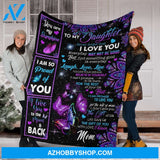 Personalized Letter To My Daughter Sweet Fleece Blanket