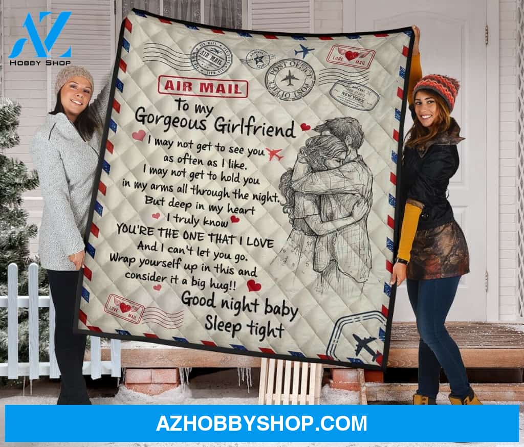 Personalized Letter To My Girlfriend Envelope Fleece Blanket