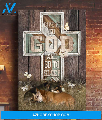 (Personalized) Lovely Romeo And Kinz Give It To God And Go To Sleep Custom Matte Canvas