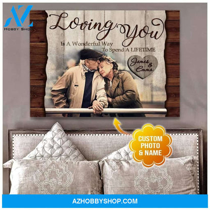 Personalized Loving You Wall Art Canvas