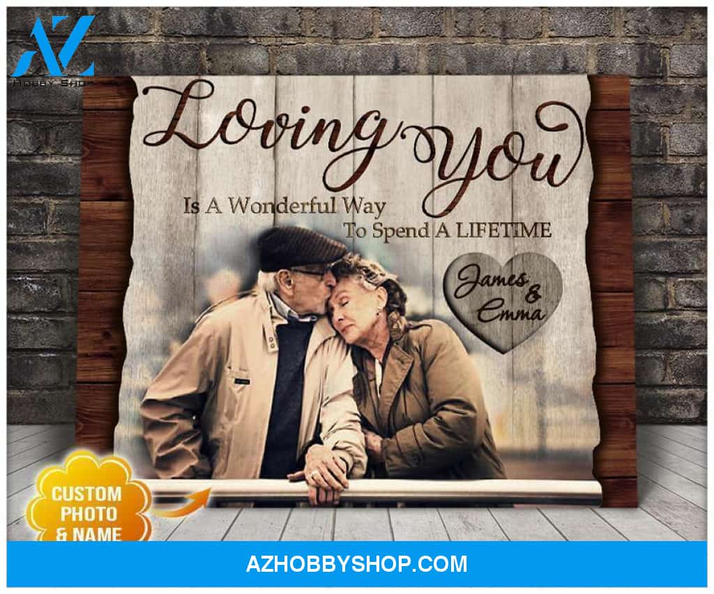 Personalized Loving You Wall Art Canvas