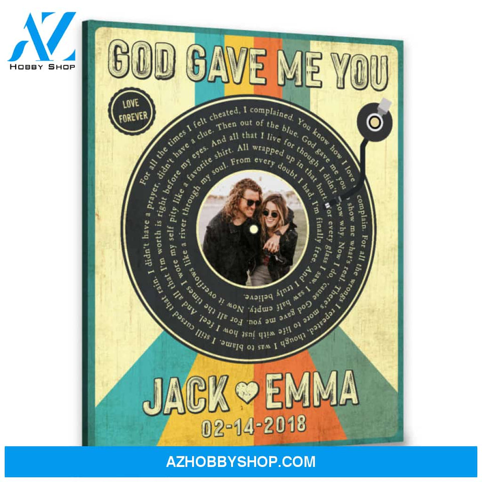 Personalized Lyrics Canvas Wedding Gifts For A Music Lover Ohcanvas
