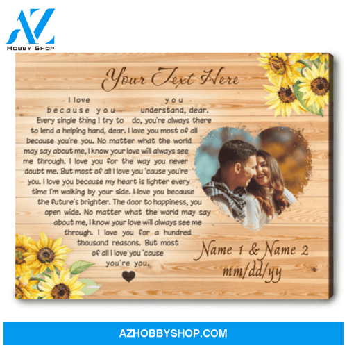 Personalized Lyrics On Canvas Unique Anniversary Gifts For Her For Him Ohcanvas