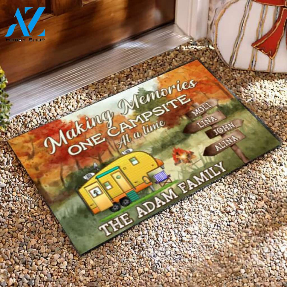 Personalized Making Memories One Campsite At A Time, Camping Doormat