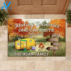 Personalized Making Memories One Campsite At A Time, Camping Doormat