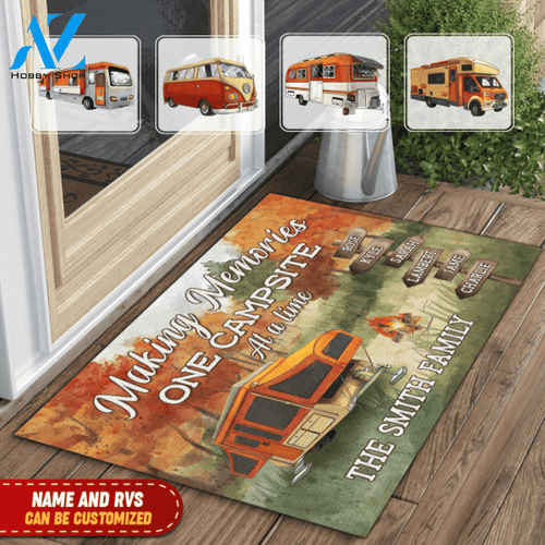 Personalized Making Memories One Campsite At A Time, Camping Doormat