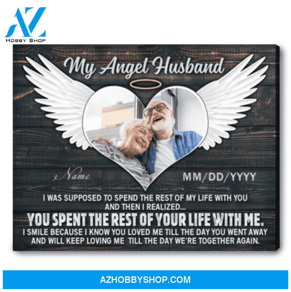 Personalized Memorial Gifts For Loss Of Husband Memorial Bereavement Loss Of Loved One Canvas