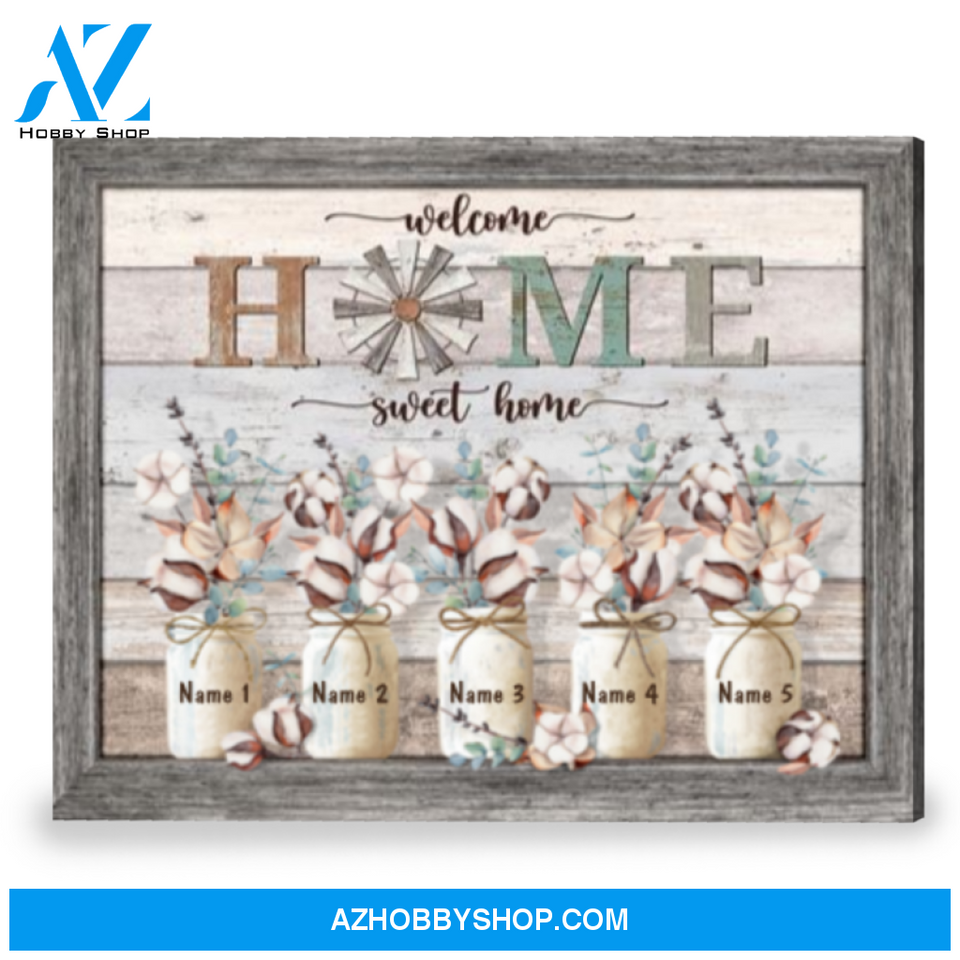 Personalized Modern Farmhouse Wall Art Best Gift For New House Canvas Print