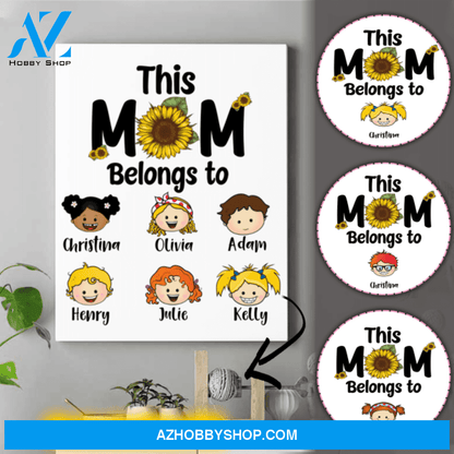Personalized Mom Canvas - Gifts For New Moms - Thoughtful Birthday Gifts For Mom