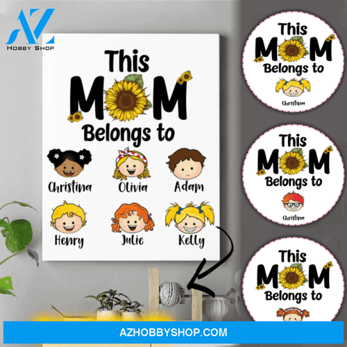 Personalized Mom Canvas - Gifts For New Moms - Thoughtful Birthday Gifts For Mom