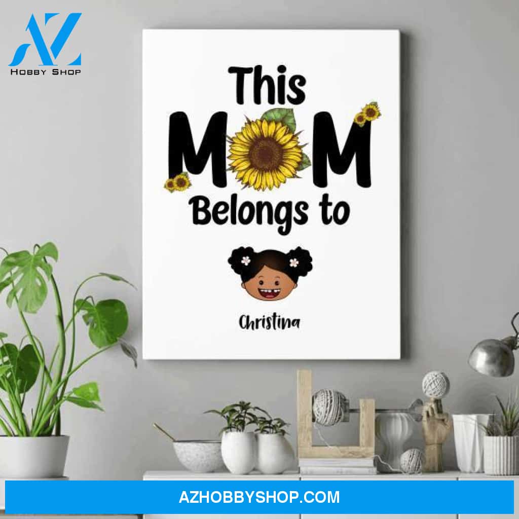 Personalized Mom Canvas - Gifts For New Moms - Thoughtful Birthday Gifts For Mom