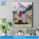 Personalized Mom Canvas Painting - Gifts For Mom From Daughter - Up To 4 Daughters