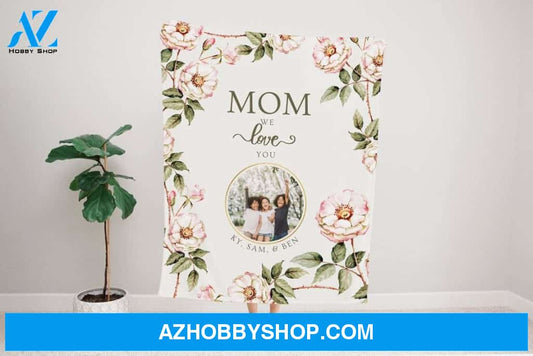 Personalized Mom Gift, Gift For Grandparent, Birthday Gift For Mom, Photo blanket, Mothers Day Blanket