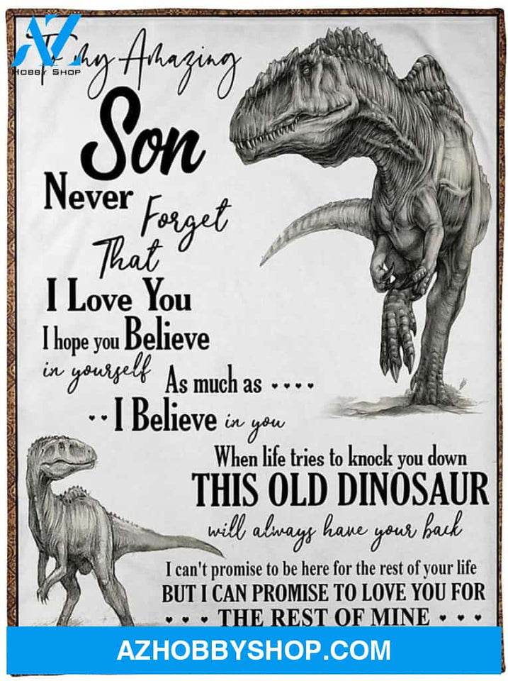 Personalized Mom To Son Fleece Blanket 