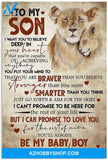 Personalized Mom To Son Vertical Poster 