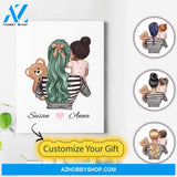 Personalized Mother Canvas - Gifts For Mom On Her Birthday - Birthday Gift For My Daughter