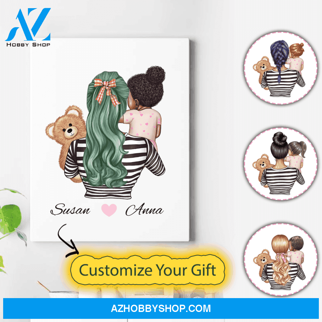 Personalized Mother Canvas - Gifts For Mom On Her Birthday - Birthday Gift For My Daughter