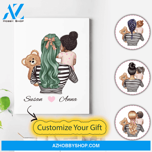 Personalized Mother Canvas - Gifts For Mom On Her Birthday - Birthday Gift For My Daughter