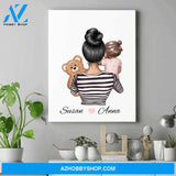 Personalized Mother Canvas - Gifts For Mom On Her Birthday - Birthday Gift For My Daughter