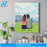 Personalized Mother Daughter Canvas - Good Birthday Gifts For Mom - Up To 4 Daughters