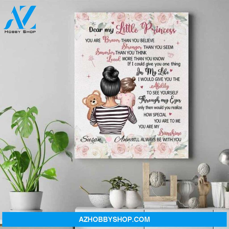 Personalized Mother Daughter Canvas - Presents For Grown Up Daughters - Mother And Daughter Gifts