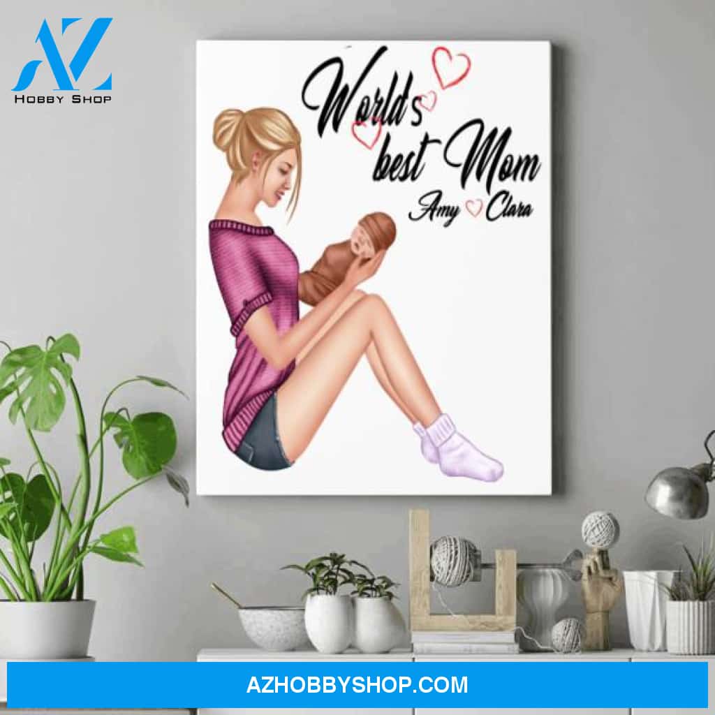 Personalized Mother Day Canvas - First Time Mom Gifts - Happy Mothers Day Gifts
