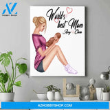 Personalized Mother Day Canvas - First Time Mom Gifts - Happy Mothers Day Gifts