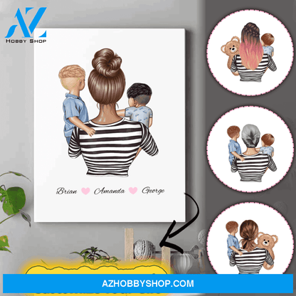 Personalized Mothers Day Canvas - Gift Ideas For Mom - Gifts For New Moms