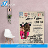 Personalized Mother's Day Gift Custom Canvas Letter From Daughter To My Loving Mom