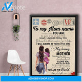 Personalized Mother's Day Gift Custom Canvas Letter From Daughter To My Mom