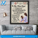 Personalized Mother's Day Gift Custom Canvas Letter From Daughter To My Mom