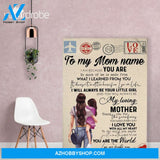 Personalized Mother's Day Gift Custom Canvas Letter From Daughter To My Mom