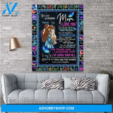 Personalized Mother'S Day Gift Custom Name Canvas Butterflies To My Loving Mom From Daughter