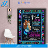 Personalized Mother'S Day Gift Custom Name Canvas Butterflies To My Loving Mom From Daughter