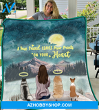 Personalized Mother's Day Gift For Dog Mom - Mom and 3 Dogs Personalized Quilt Blanket - I love you to the moon and back - Gift ideas for dog moms