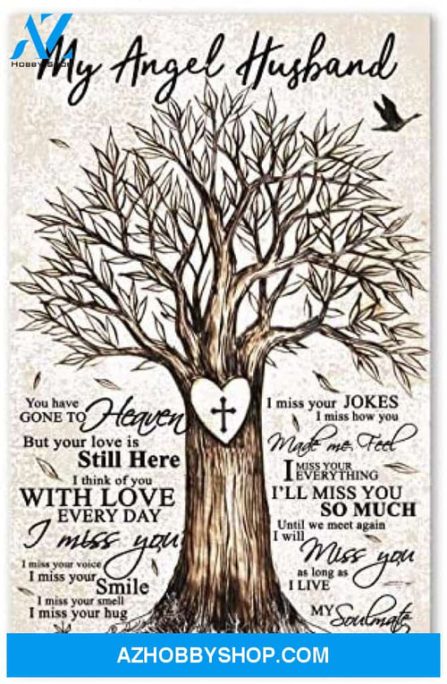 Personalized My Angel Husband Best Husband Gifts For Anniversary Posters