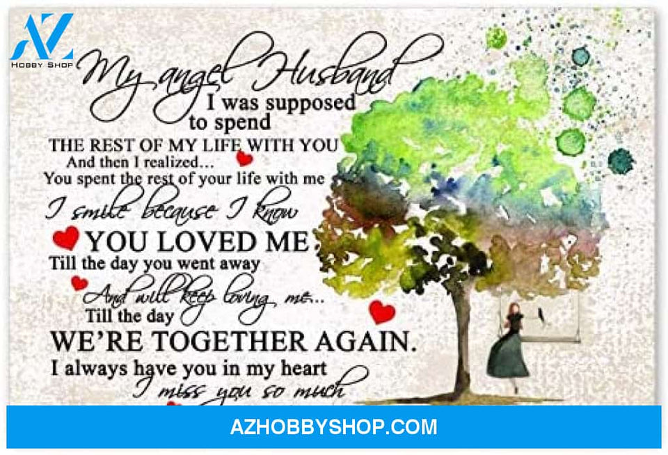 Personalized My Angel Husband Gifts For Husband Birthday Posters