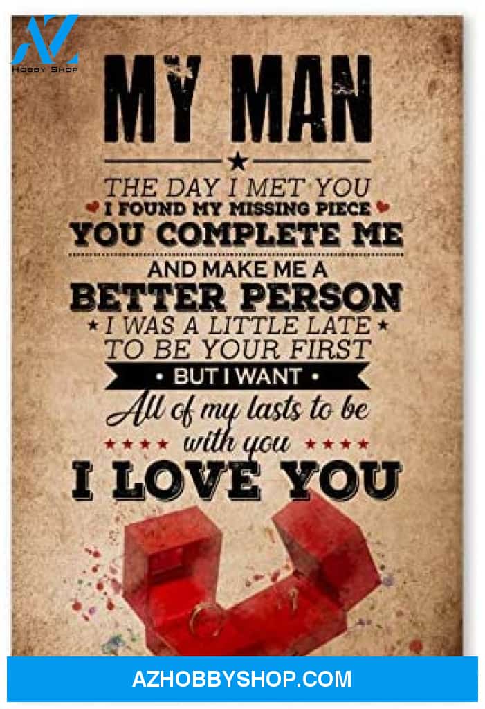 Personalized My Man Romantic Gifts For Husband Posters