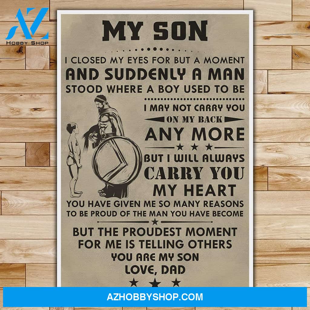 Personalized My Son - Warrior Poster Posters