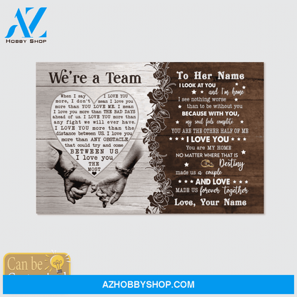 Personalized Name Custom Canvas Destiny Make Us A Couple - Best Gift For Wife Hot Christmas Gifts 2021