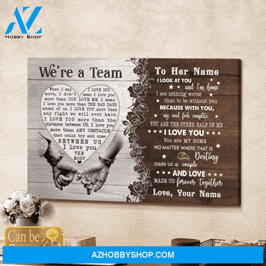 Personalized Name Custom Canvas Destiny Make Us A Couple - Best Gift For Wife Hot Christmas Gifts 2021