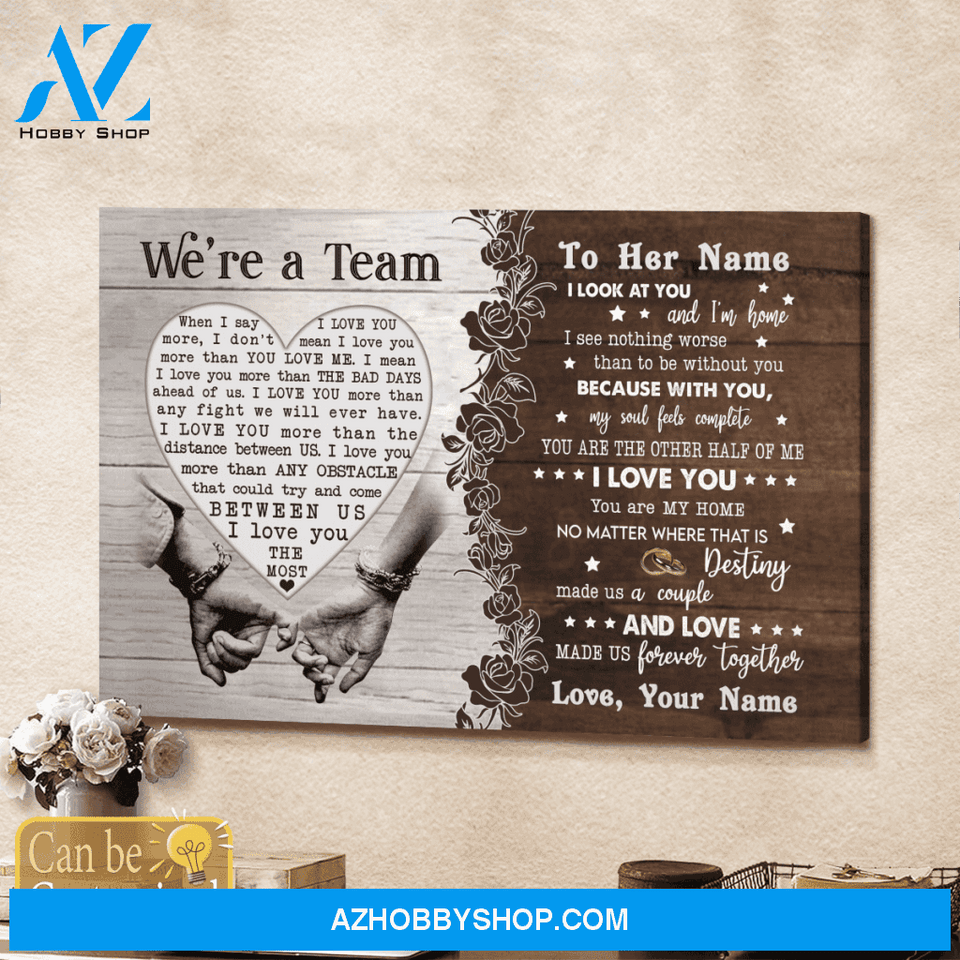 Personalized Name Custom Canvas Destiny Make Us A Couple - Best Gift For Wife Hot Christmas Gifts 2021