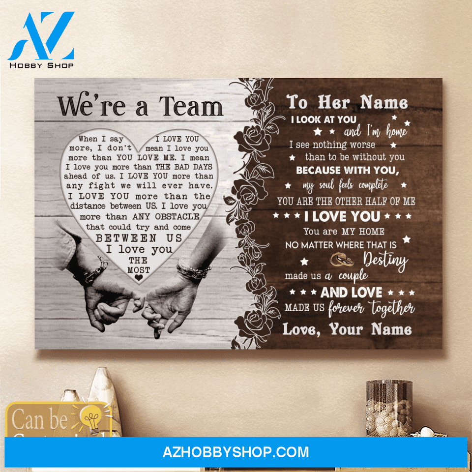 Personalized Name Custom Canvas Destiny Make Us A Couple - Best Gift For Wife Hot Christmas Gifts 2021