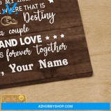 Personalized Name Custom Canvas Destiny Make Us A Couple - Best Gift For Wife Hot Christmas Gifts 2021