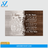 Personalized Name Custom Canvas I Choose You - Best Gift For Husband From Wife Hot Christmas Gifts 2021