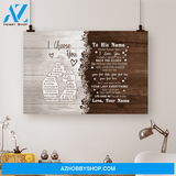 Personalized Name Custom Canvas I Choose You - Best Gift For Husband From Wife Hot Christmas Gifts 2021