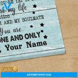 Personalized Name Custom Canvas You Are My Life - Best Gift For Wife From Husband Hot Christmas Gifts 2021