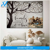 Personalized Name Sign Family Wall Decor Beautiful Heart Tree Canvas Print Ohcanvas