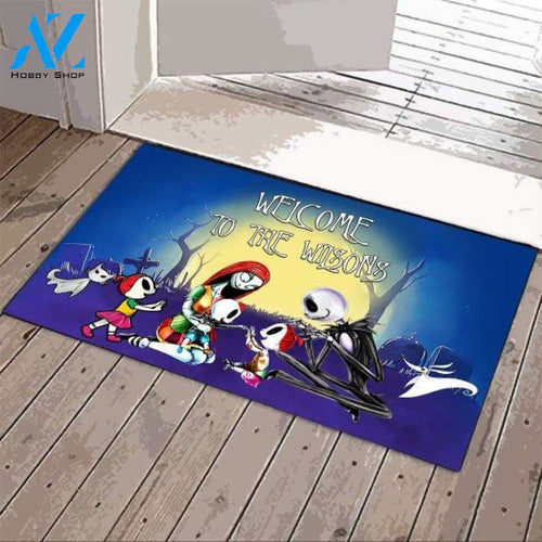Personalized Nightmare Family Doormat Garden Outdoor Flag Set