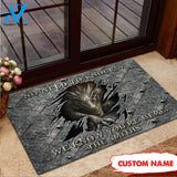 Personalized No Need To Knock We Know You're Here Dragon Doormat Full Printing | Welcome Mat | House Warming Gift